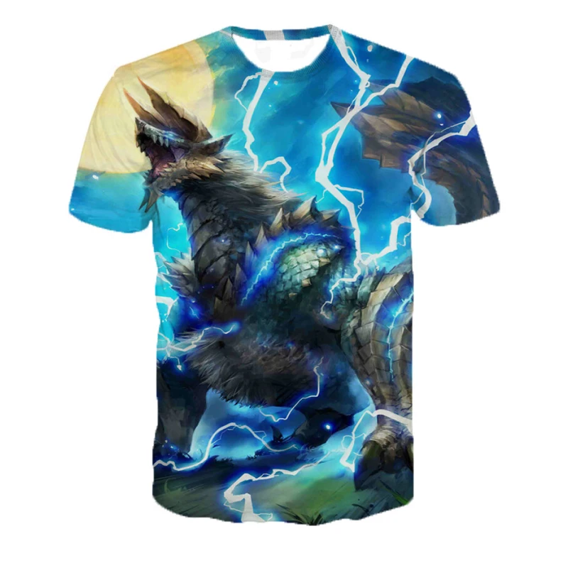Футболка унисекс с 3d принтом монстров и охотников прямая футболка большого