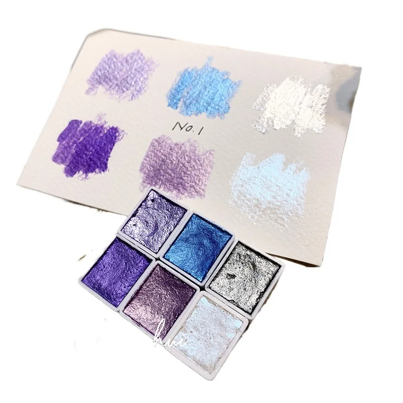 Акварельная краска цветущая перламутровый пигмент 36 цветов|Акварельные краски| |