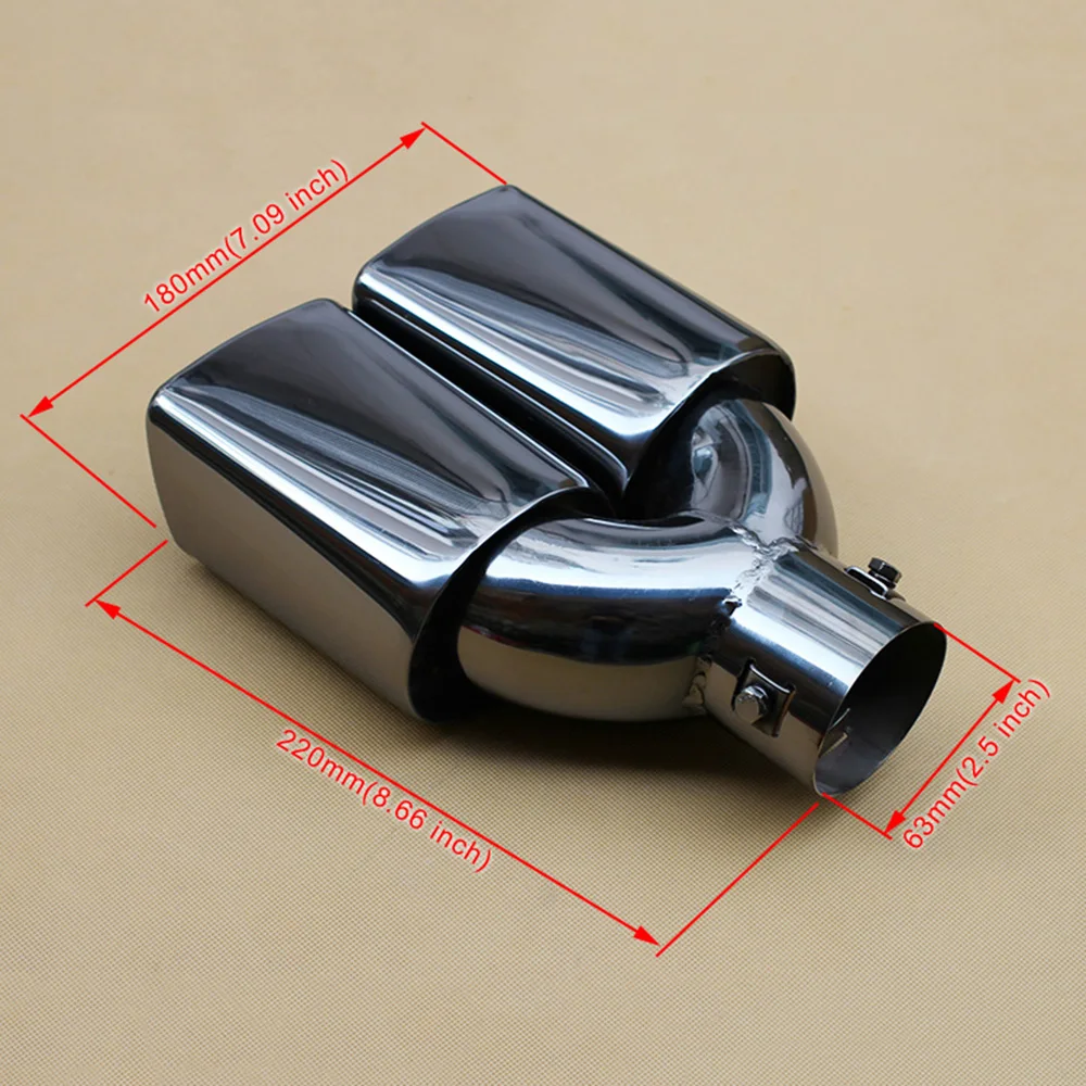 Универсальная автомобильная выхлопная труба глушитель заднего выхлопного трубы