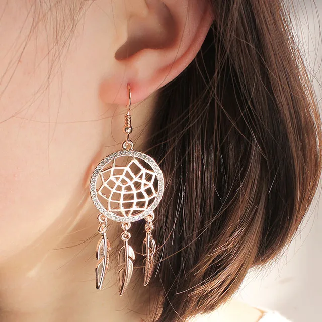 Женские Висячие сережки WODOZA свадебные вечерние с кристаллами и посеребренным