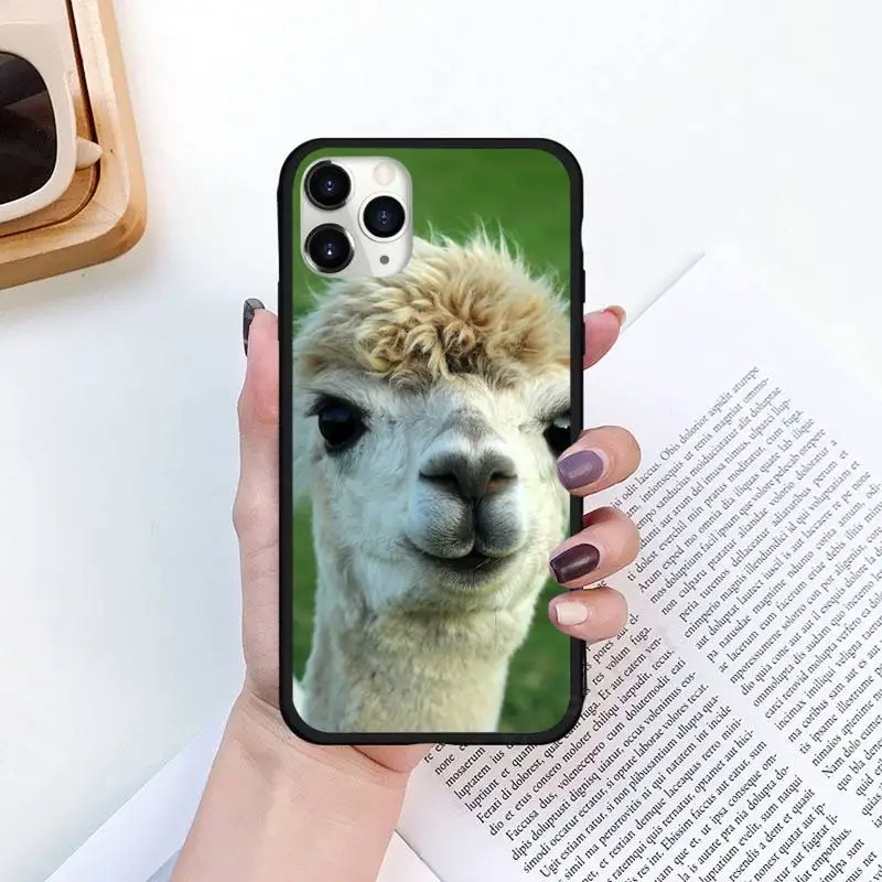 

Cute Lama Llama Alpacas Animal Phone Case for iPhone 11 12 pro XS MAX 8 7 6 6S Plus X 5S SE 2020 XR Luxury brand shell funda