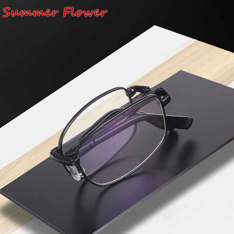 Men Foldable Eyewear Frame Prescription Glasse Pure Titanium Fashion Women Spectacles Folding Reading Glasses |