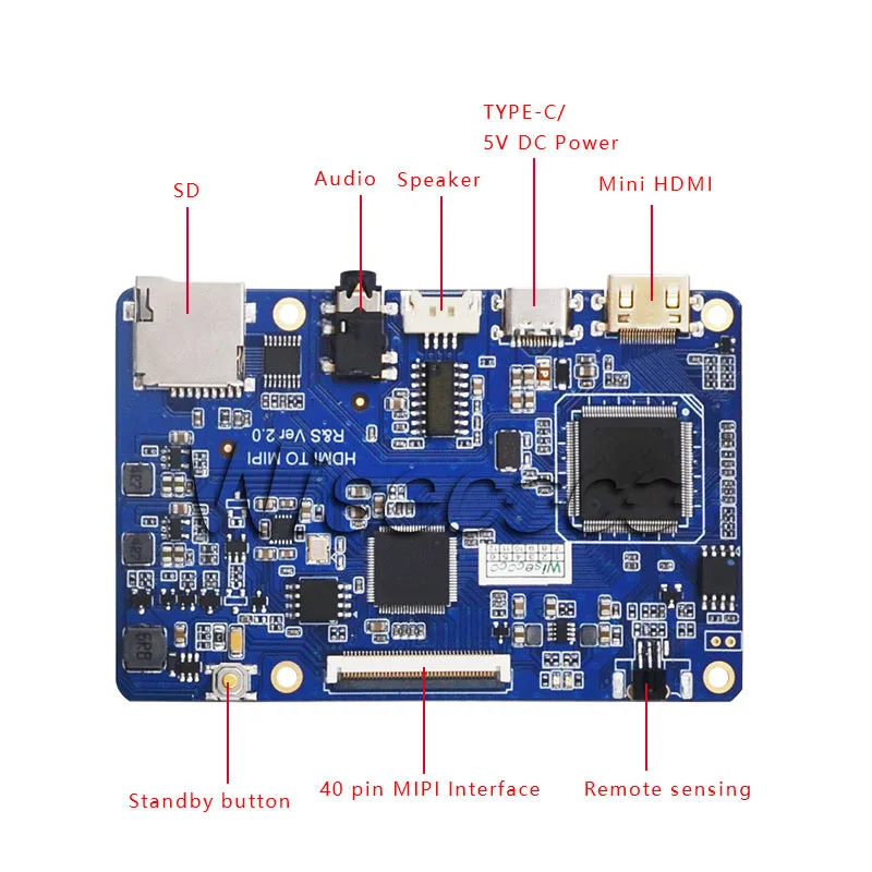 Wisecoco 5,9 дюймов FHD 1080p ЖК-экран 1920*1080 HDMI к MIPI DSI плата драйвера Raspberry Pi RK3288 Android tv Box PS4