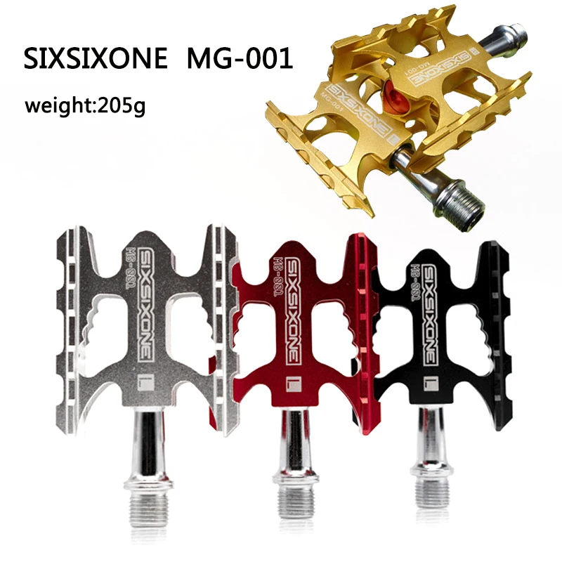 

SIXSIXONE MG-001 Sealed Bike Pedals CNC Aluminum Body For MTB Road Cycling 3 Bearing Bicycle Pedal