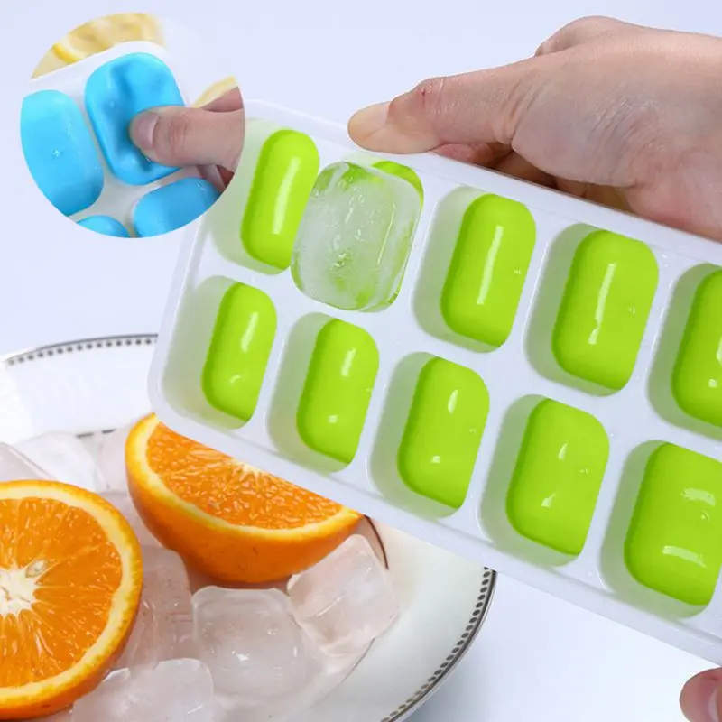 Новый лоток для льда из пищевого силикона DIY дома с крышкой форма Форма