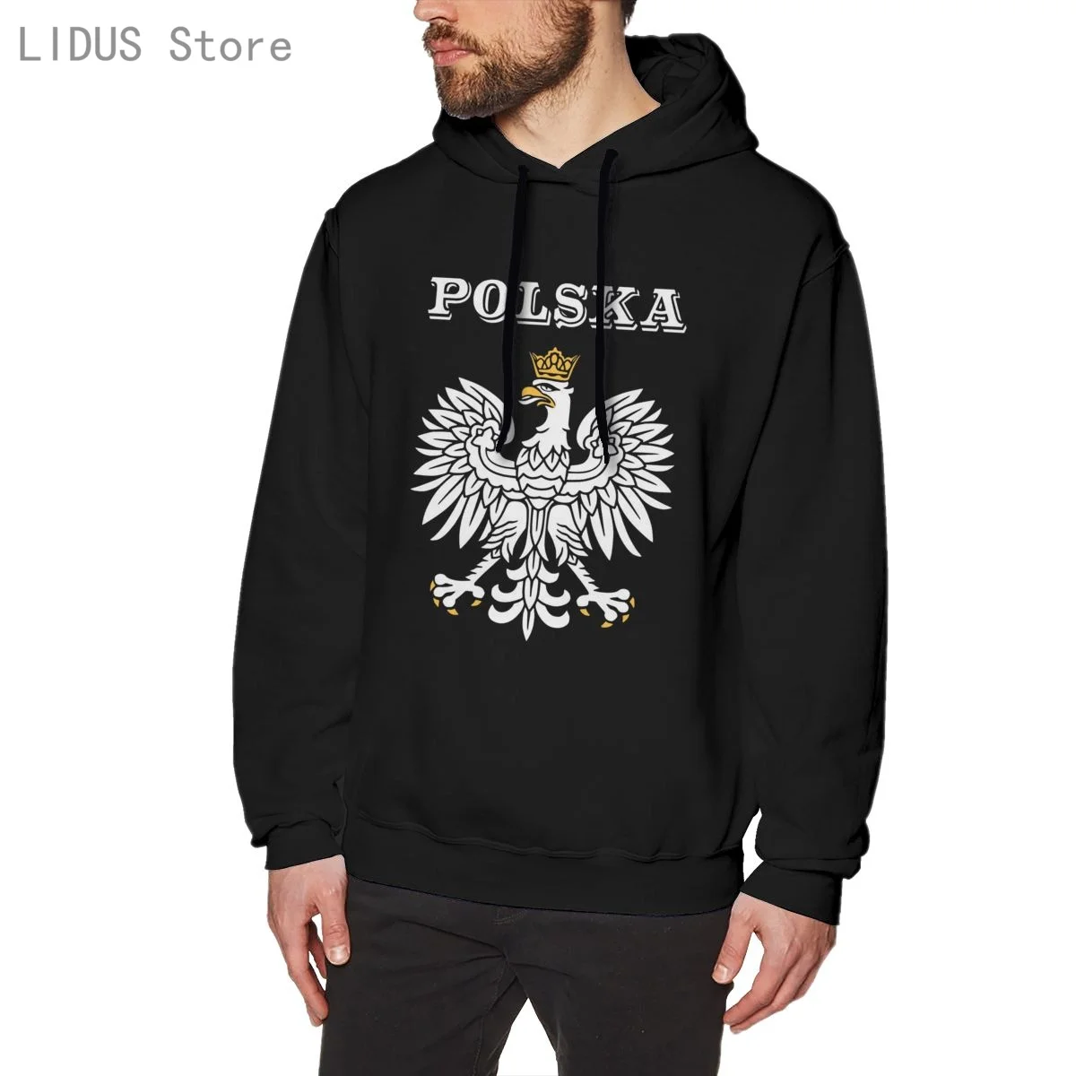 

Hot Sale Fashion Polska Women'S Patriotic Hoodie Cotton Sweatshirts Comfortable Creativity Streetwear Hoodies