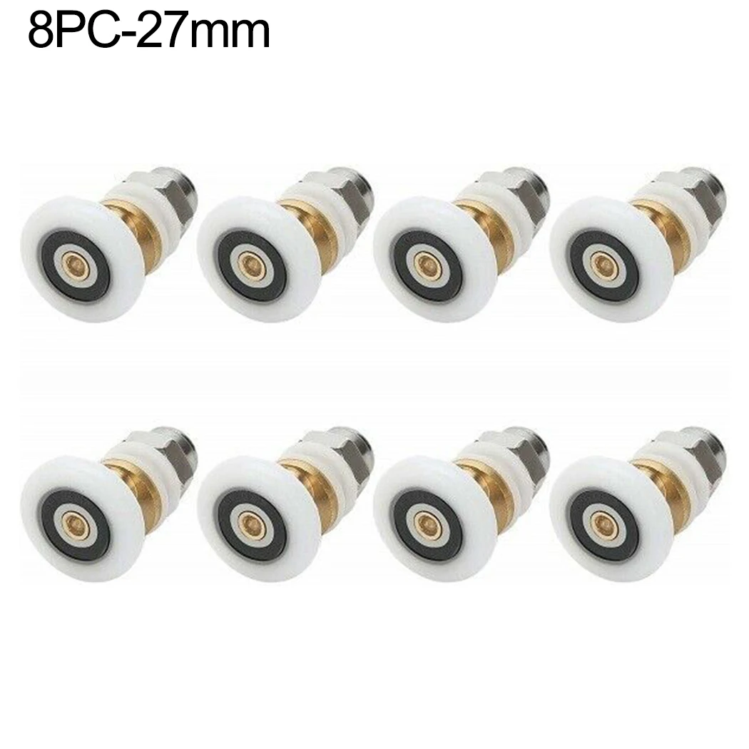 

Brass Shower Door Rollers 25/27mm Accessory Anti-Rust Property Replacement