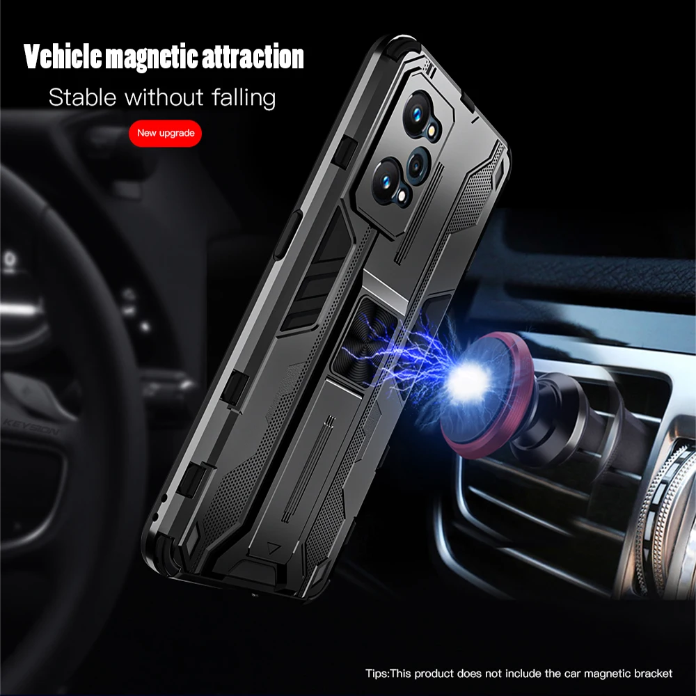 keysion shockproof case for realme gt neo 2 2t c11 2021 q3 pro narzo 30 5g stand phone back cover for oppo find x3 pro x3 lite free global shipping