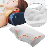 orthopedic memory foam pillow slow rebound neck protection pillow soft butterfly shaped pillow for sleeping dropshipping 5060cm