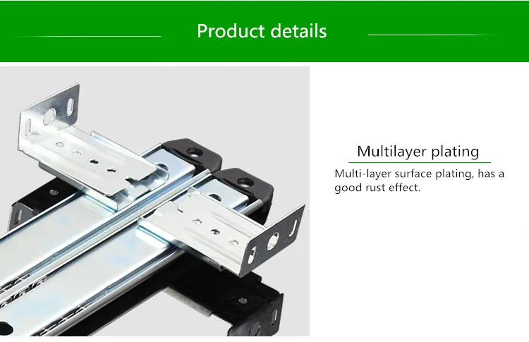 Computer Desk Drawer Orbit Keyboard Bracket Slide Rail Hoisting Crane Rail Bracket 2 Guide Rail