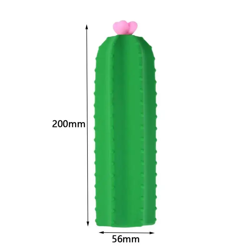 1 шт. пенал кактус силиконовый подарок школьный сумка карандаш школьные