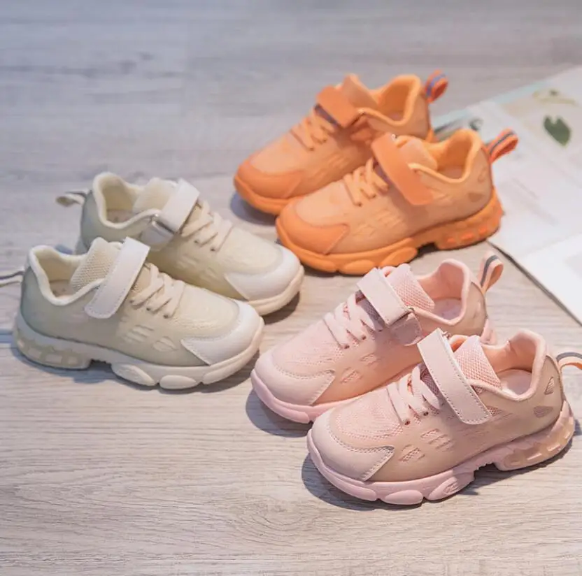 Кроссовки Детские легкие дышащие модная спортивная обувь для бега