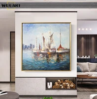wall art decorative canvas paintings for room abstract painting sailboat oil painting hand painted custom oil painting no framed
