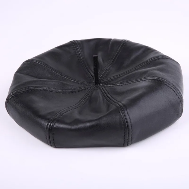 SHALUOTAOTAO Women's Trend Genuine Leather Hat Winter Fashion Thermal Sheepskin Cortex Berets New Lady Brands Leisure Sports Cap |