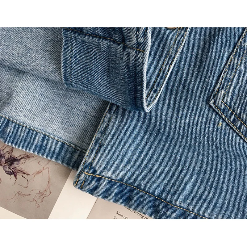 

Fashion Denim Jackets Women Outerwear 2021 New Summer Jacket Female Thin Retro Loose Casual Fried Street Salt Short Jacket Lady