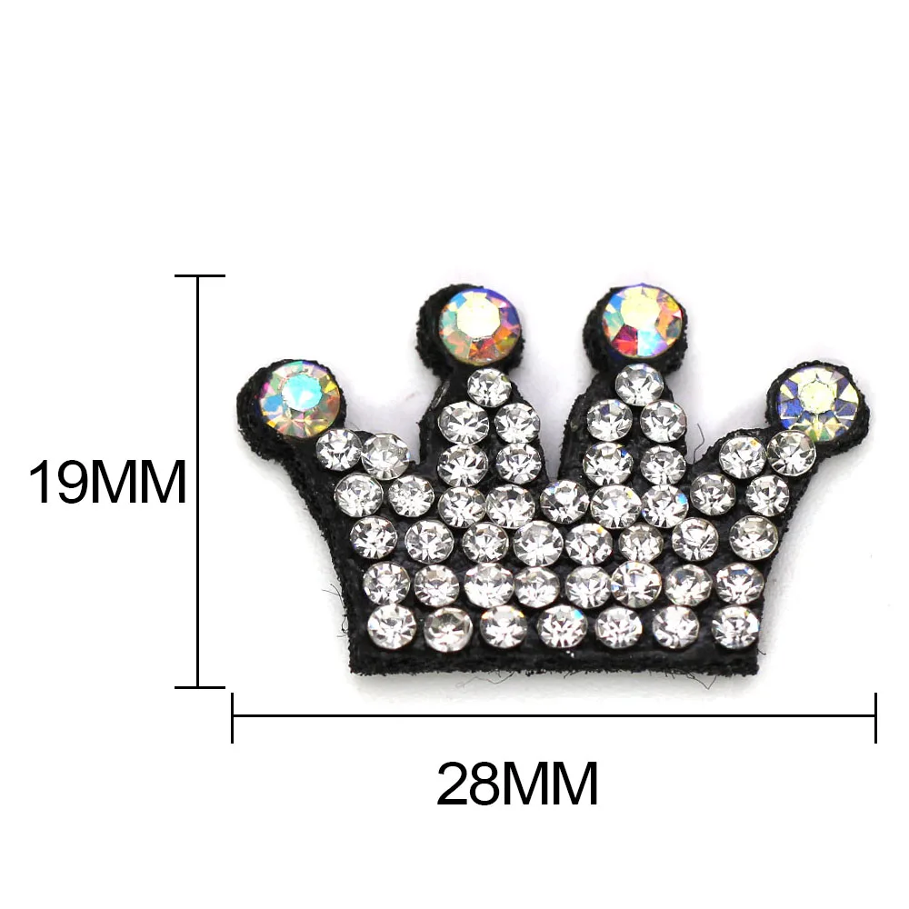 10 шт. нашивки &quotКорона&quot AB аппликация СТРАЗА патчи для одежды пришить с