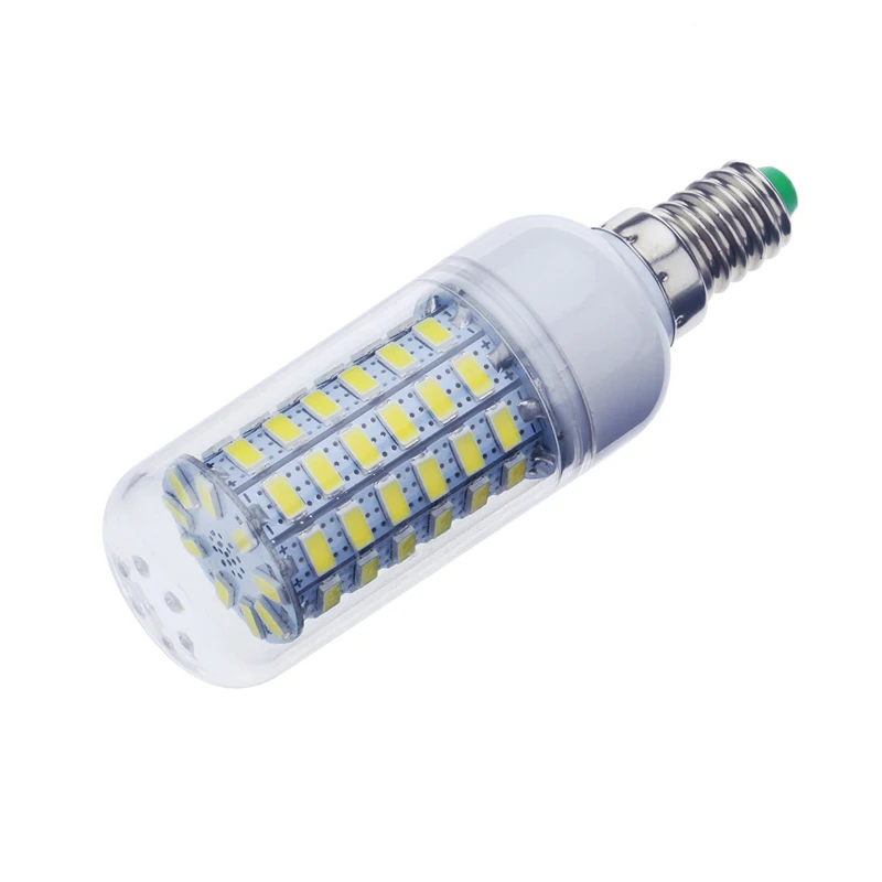 E14 15W 69 светодиодный 5730 чип SMD кукурузный светильник лампа с крышкой чистый белый