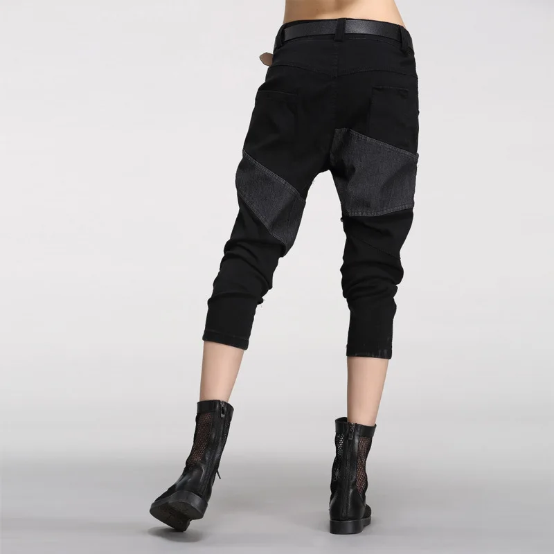 Летние женские повседневные свободные мешковатые штаны Харадзюку длиной до