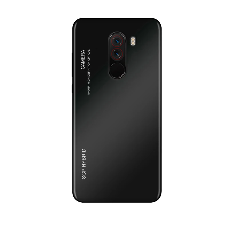 Градиентный чехол из закаленного стекла для Pocophone F1 задняя крышка телефона Xiaomi Poco