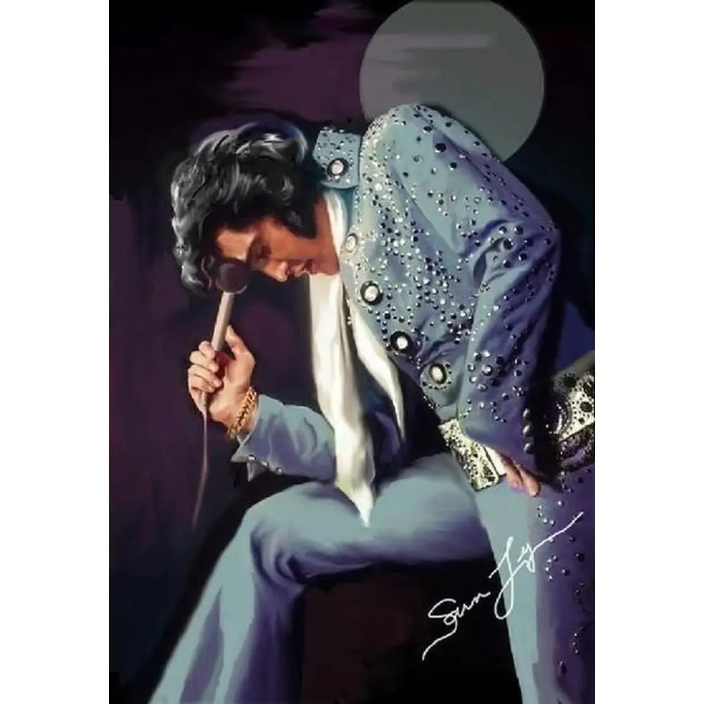 

Diamond Painting Portrait 5D DIY Paintings Diamond Elvis Presley Cross Stitch Home Decor Diamond Embroidery Mosaic Diamond