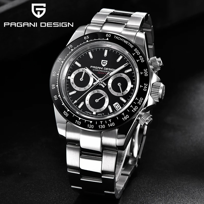 

PAGANI DESIGN Men's Watches Quartz Business Watch Mens Watches Top Brand Luxury Watch Men High Chronograph VK63 Reloj Hombre