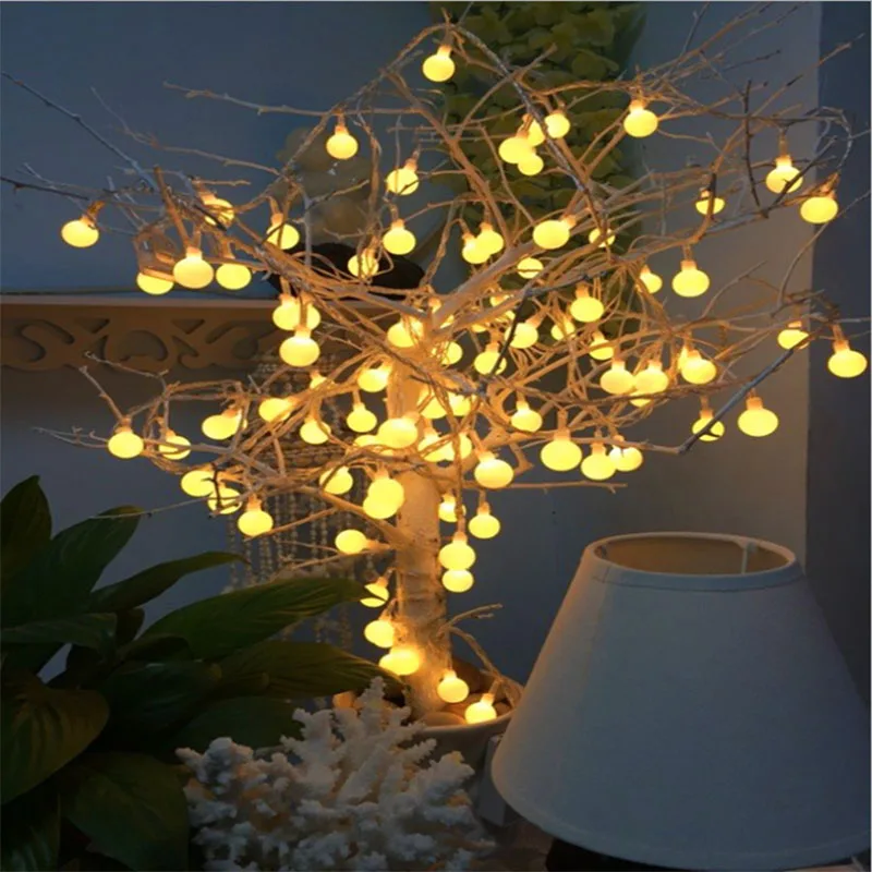 

Led String Light Usb/battery Powered 1.5M 3M 6M Holiday Lights Hammer Ball Waterproof Outdoor Decor Party Wedding String Light