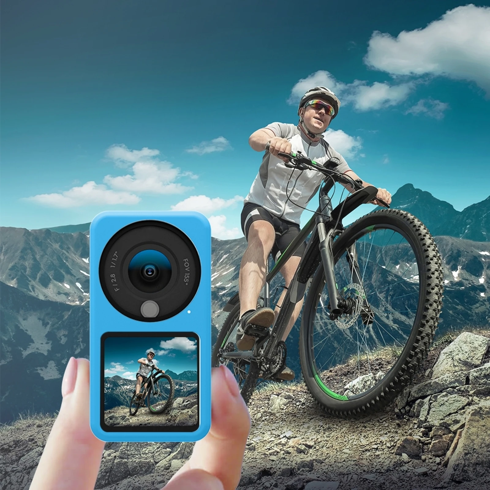 Силиконовый чехол для спортивной камеры DJI Action2 Osmo противоударный пылезащитный