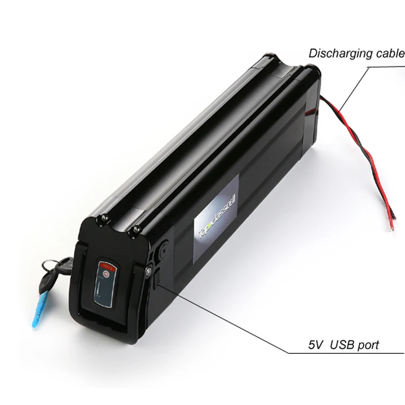 Аккумулятор для электровелосипеда 36 В 48 52 в 10 Ач 15 20 серебристые литиевые батареи