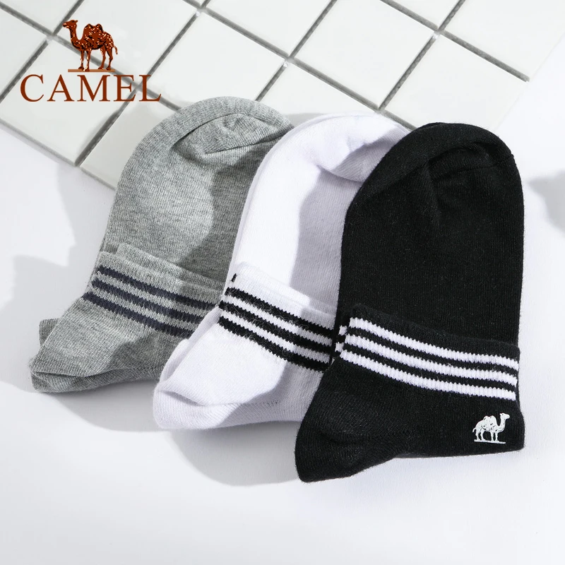 

CAMEL Short Socks Summer Thin Section Sweat-absorbent Breathable Four Seasons Antibacterial Soft Comfortable Trendy Men's Socks