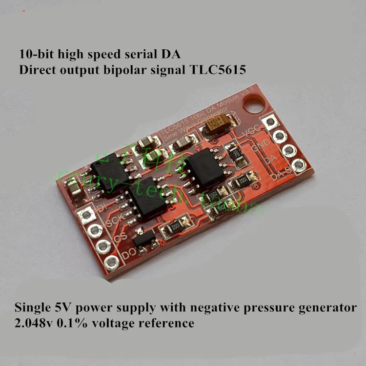 TLC5615 10 битный DA модуль 12 DAC супер 8 0832 PCF 8591 генератор синусоидальной волны|Запчасти