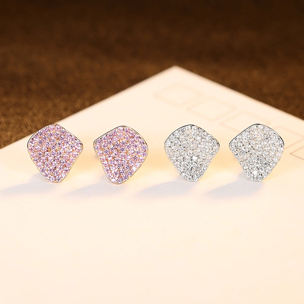 

DI-495 925 sterling silver zircon earrings compact and simple retro jewelry girlfriend jewelry gift