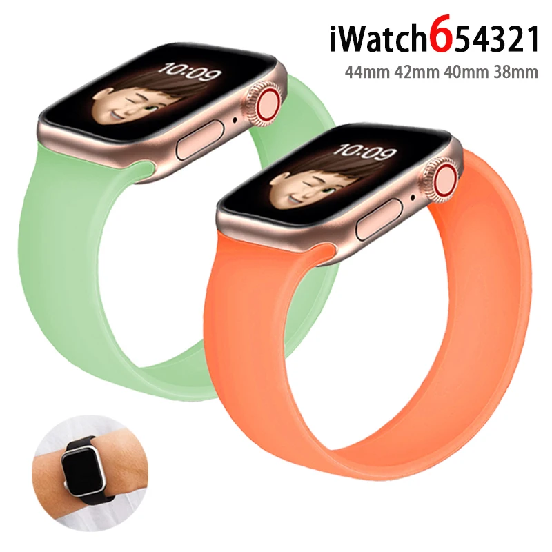 

Ремешок силиконовый для apple watch band 40 мм iWatch 38 мм 42 мм, браслет для смарт-часов apple watch iWatch 6 5 4 3 SE 44