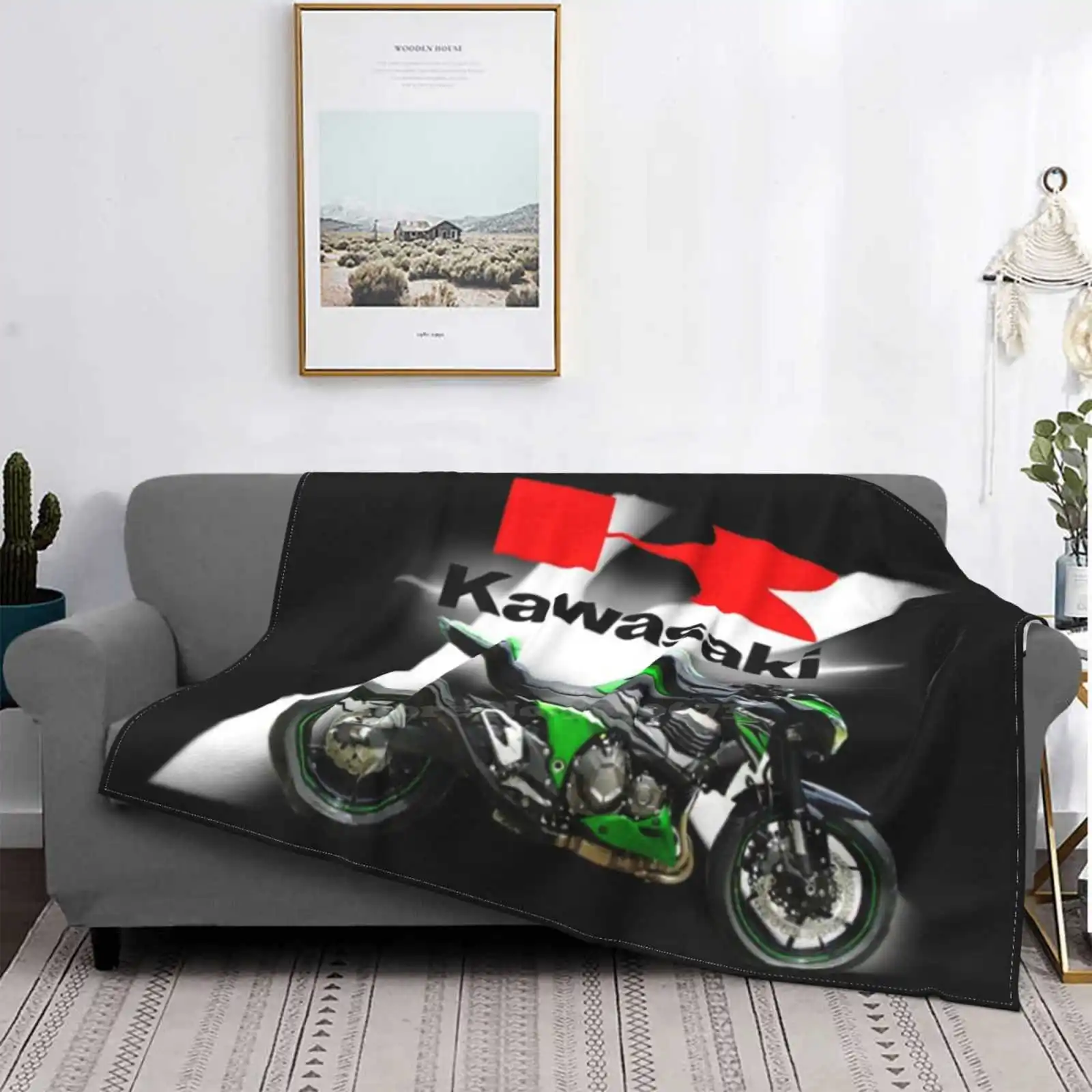 

Удобное фланелевое одеяло креативного дизайна для мотоцикла H2, японского мотоцикла, мотоцикла, спортивного мотоцикла