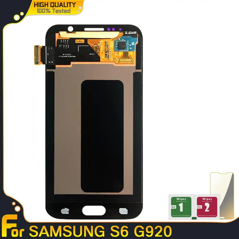 ЖК-дисплей Super AMOLED для Samsung Galaxy S6 G920 G920F G920I G920A ЖК-экран с сенсорным дигитайзером в