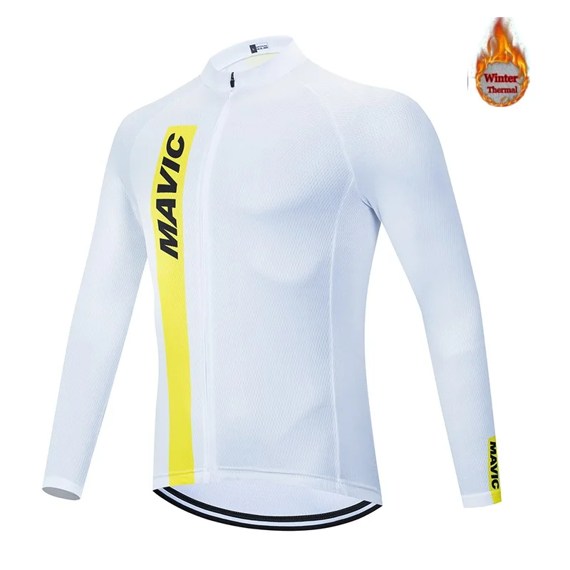 2020 Mavic Pro winter team Cycling Jersey Set long sleeve MTB cycling clothing thermal polar uniform bicycle Maillot | Спорт и