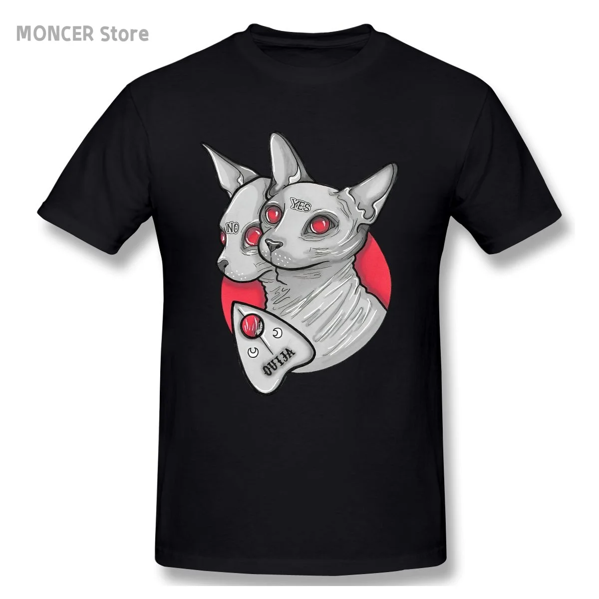 

Ouija Cat T Shirt Casual Man/women Tee T-Shirt Short Sleeve Cotton Tshirt