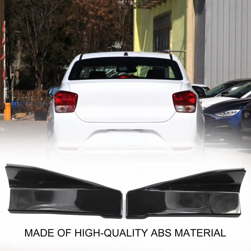 

80% Hot Sales!! 2Pcs Rear Bumper Lip Universal Scratch Resistant ABS Auto Extend Deflector Lips for Car
