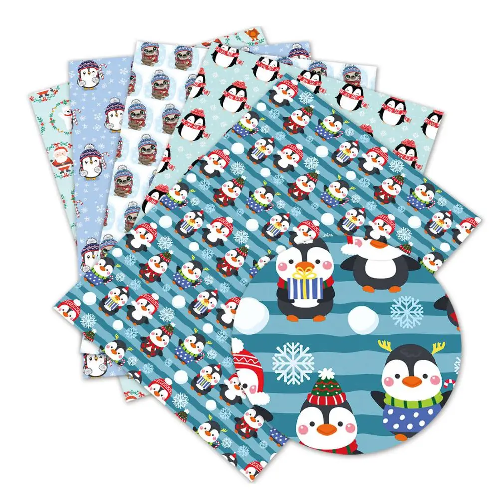 140 см * 50 мультяшная Рождественская печатная полиэфирная ткань хлопковая