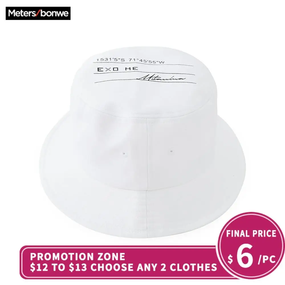 Metersbonwe Men's Bucket Hats Cap Summer New Fashion Trend Simple Basic Literary Curved fisherman hat | Аксессуары для одежды