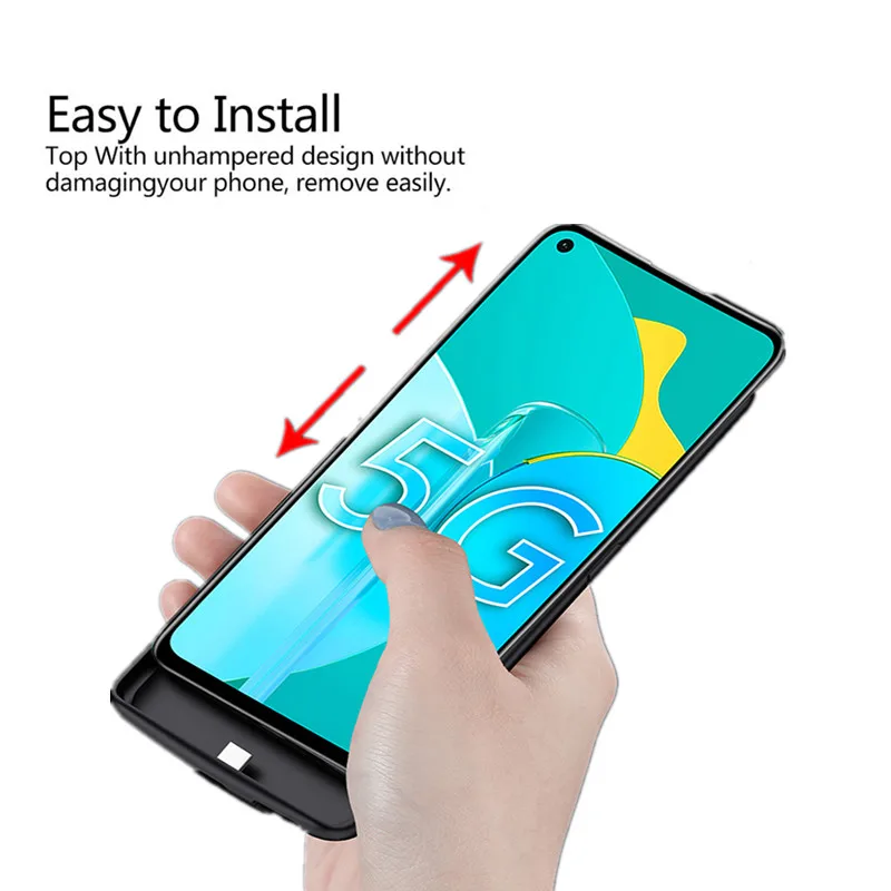 KQJYS Battery Charger Cover for VIVO IQOO NEO 3 5G Battery Case External PowerBank Battery Charging Case for IQOO NEO 3 5G