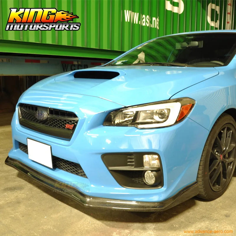 Подходит 2015-2018 Subaru WRX STI 4Dr седан CS Стиль переднего бампера для губ-углеродного