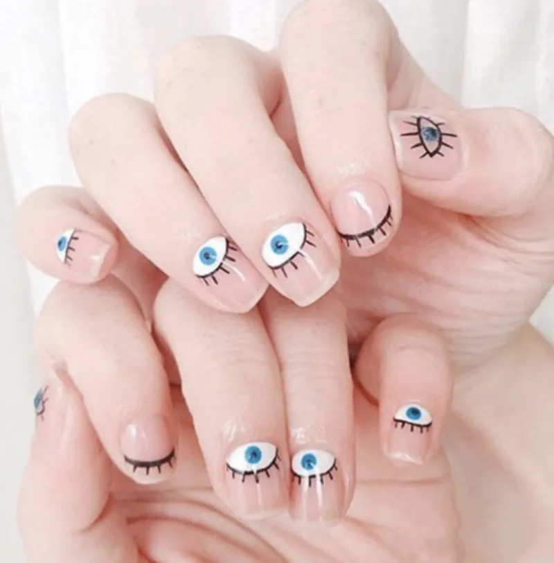 

Eye Series Nail Sticker Art Decorations Charming Sticker Nail Manicure Tattoos Foil Decals Stickers for Nails Decorations