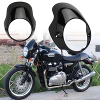 for triumph bonneville t100 t12 headlight cafe racer flyscreen surround front head windshield classic