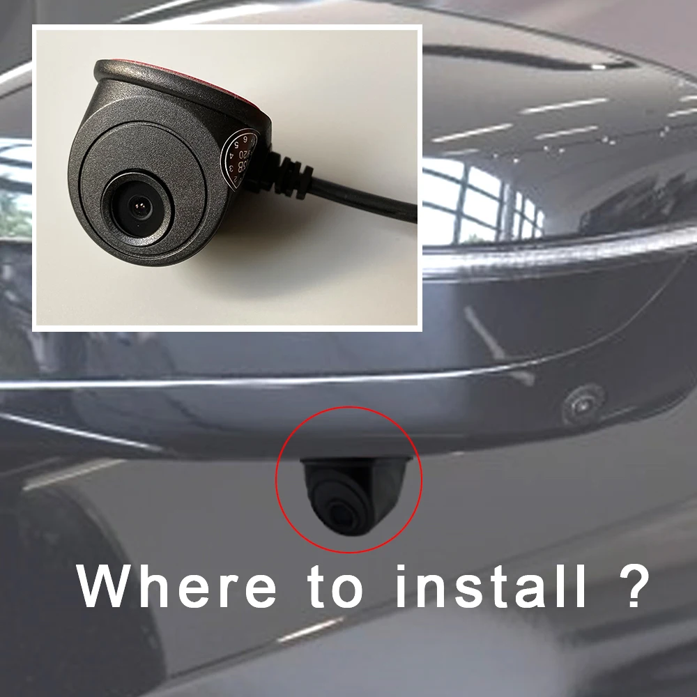 Беспроводная WiFi Автомобильная камера HD ночного видения широкоугольная бокового