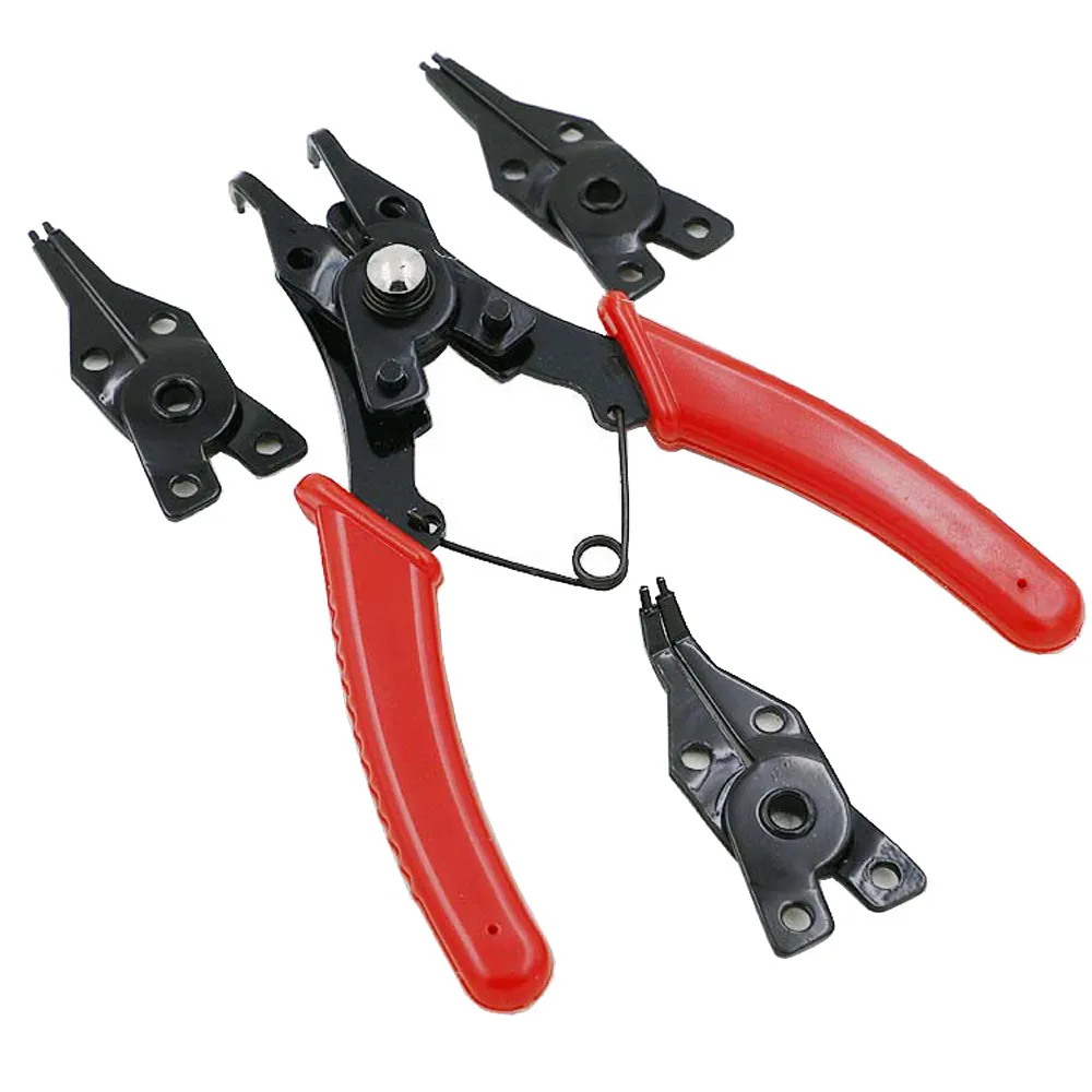 

4 in 1 Set Multi Crimp Snap Ring Pliers Multifunction Pliers Tool Internal External Ring Remover Retaining Circlip Plier New