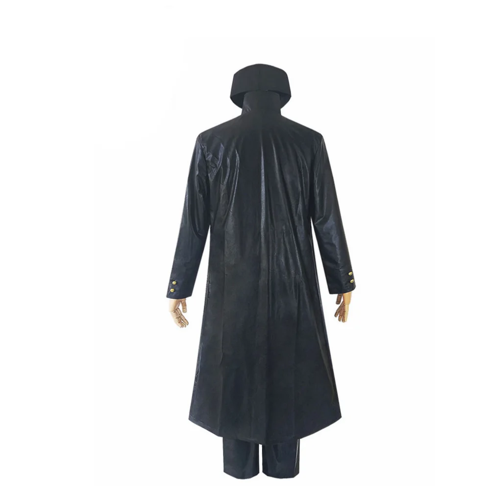 

JoJo's Bizarre Adventure Cosplay Hair Jotaro Kujo Cosplay Costume Black Coat Jacket Halloween Party Men Women Clothing Full Set