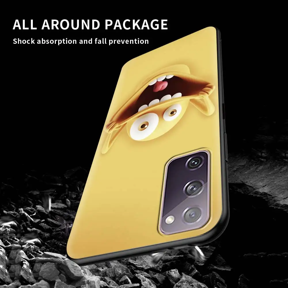 

Funny Smiley Faces Silicone Cover for Samsung Galaxy S20 FE S21 S10 S9 Plus S8 Note 20 Ultra 10 Lite 9 8 Soft Phone Case