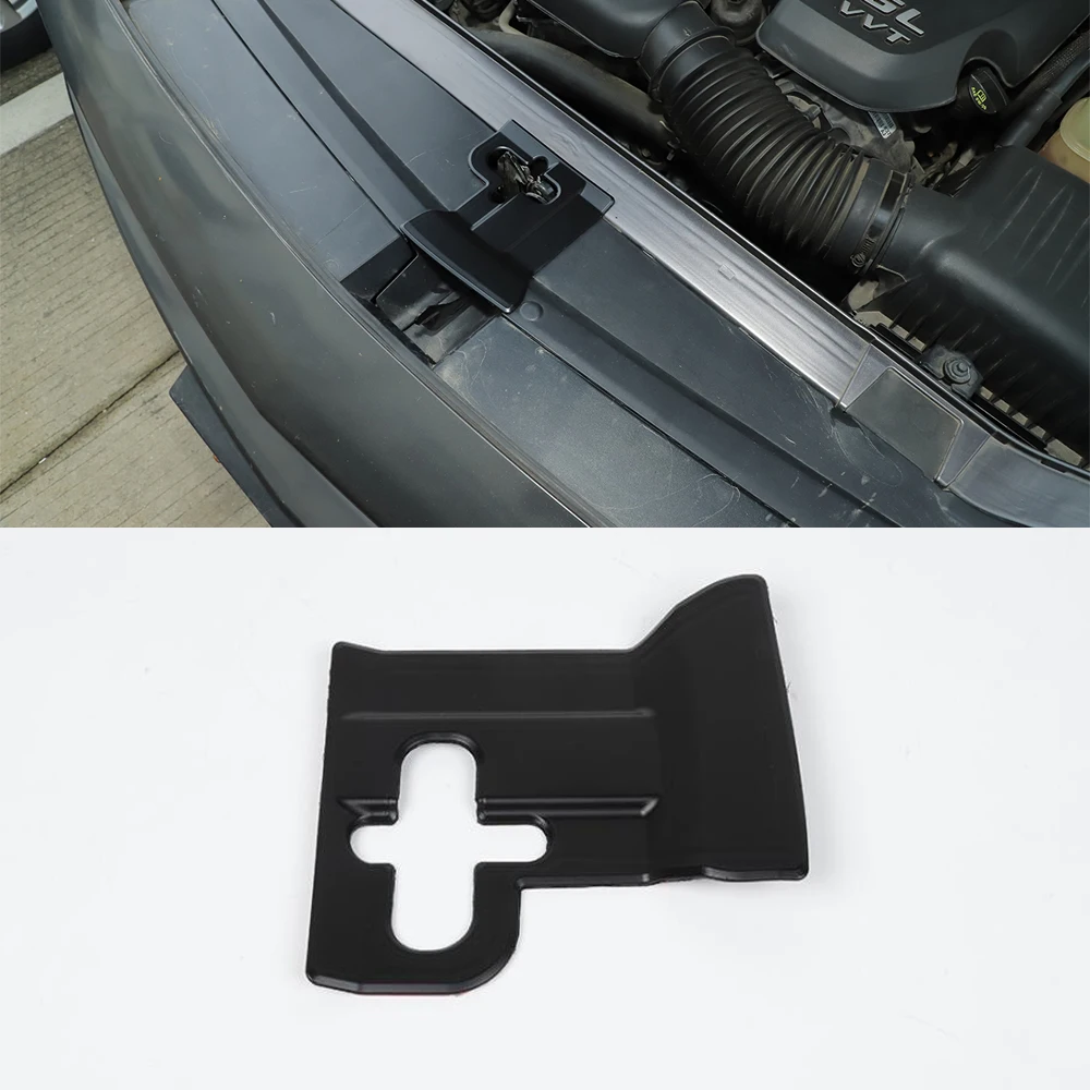 

For Dodge Challenger 2009+ Car Front Engine Cover Lock Decoration Trim ABS Sticker Auto Styling Moldings