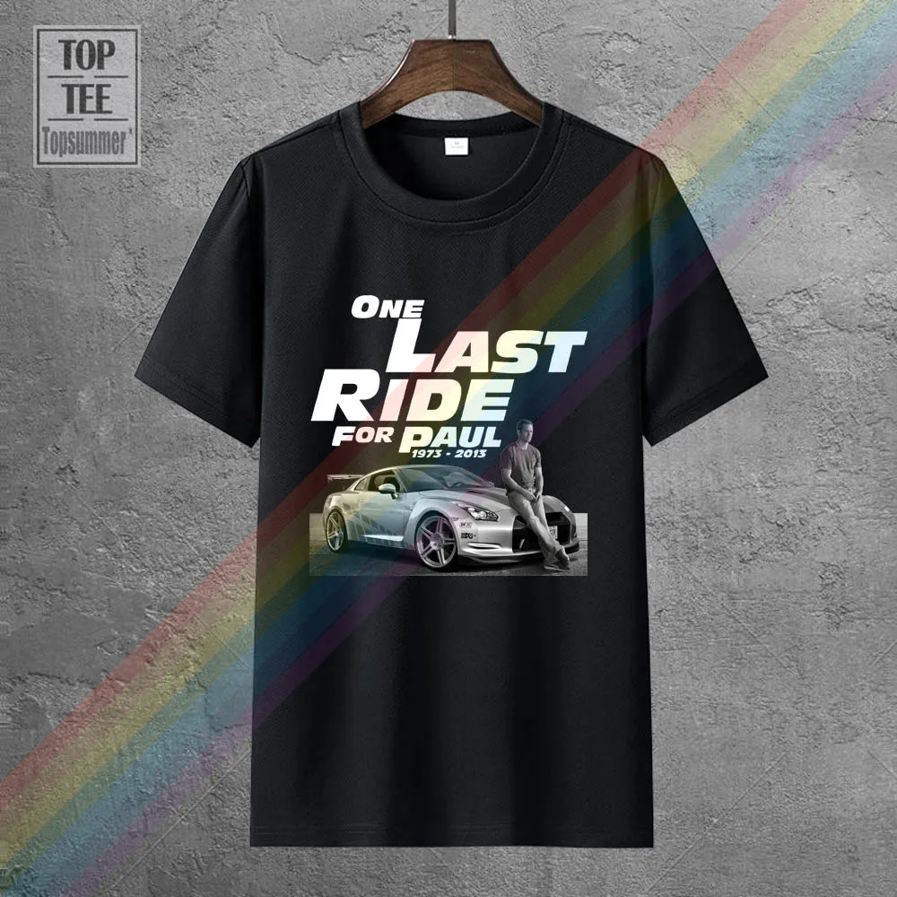 Футболка Мужская/женская из 100% хлопка с надписью Форсаж 7|Мужские футболки| |