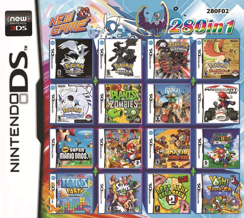

NEW 3DS DNS 500 in1/208 in1/488 in 1/482 in 1/468 in 1 Game Card Fro Nintend Video Game Card Cassette